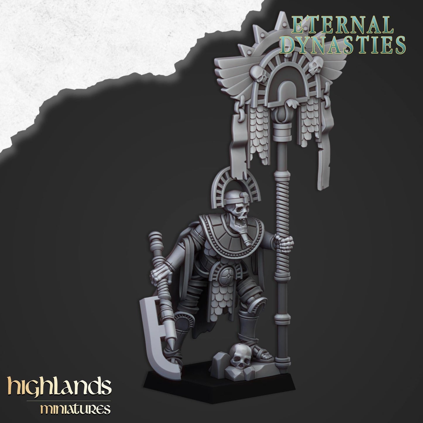 Highland Miniatures Eternal Pharaoh Banner - Fantasy / D&D (Custom Order) - product image 2 of 2