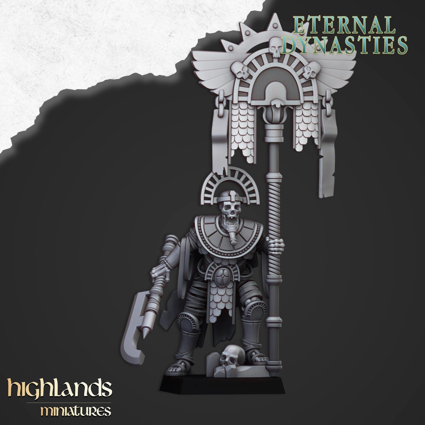 Highland Miniatures Eternal Pharaoh Banner - Fantasy / D&D (Custom Order) - product image 1 of 2