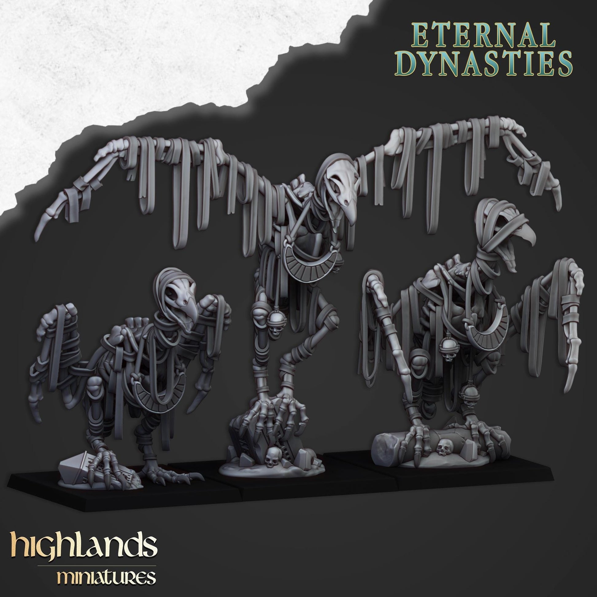 Highland Miniatures Sand Vultures - Fantasy / D&D (Custom Order) - product image 1 of 4