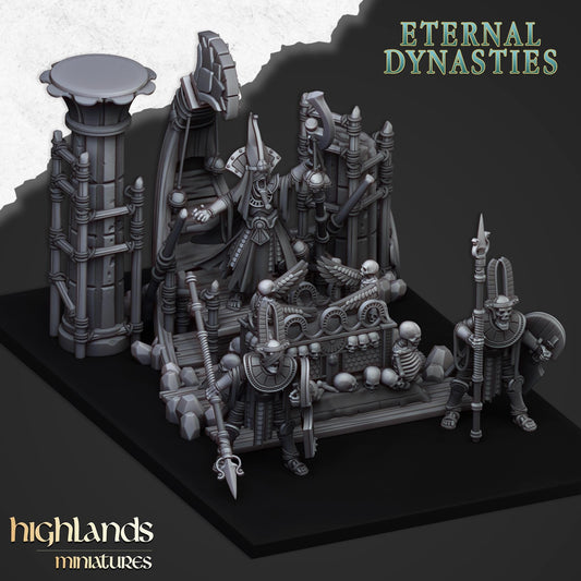 Highland Miniatures Pharaoh Funeral Ship - Fantasy / D&D (Custom Order) - product image 1 of 3