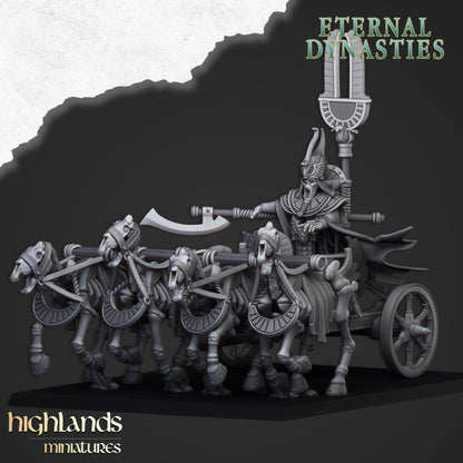 Highland Miniatures Eternal Pharaoh on Chariot - Fantasy / D&D (Custom Order) - product image 2 of 4