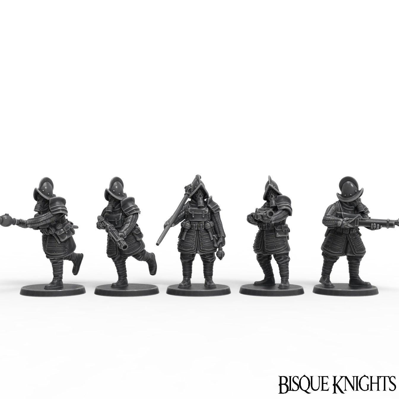 Saint Decent Mage Hunters w/Matchlocks x12 - Trench  Designer (Custom Order) - product image 2 of 3