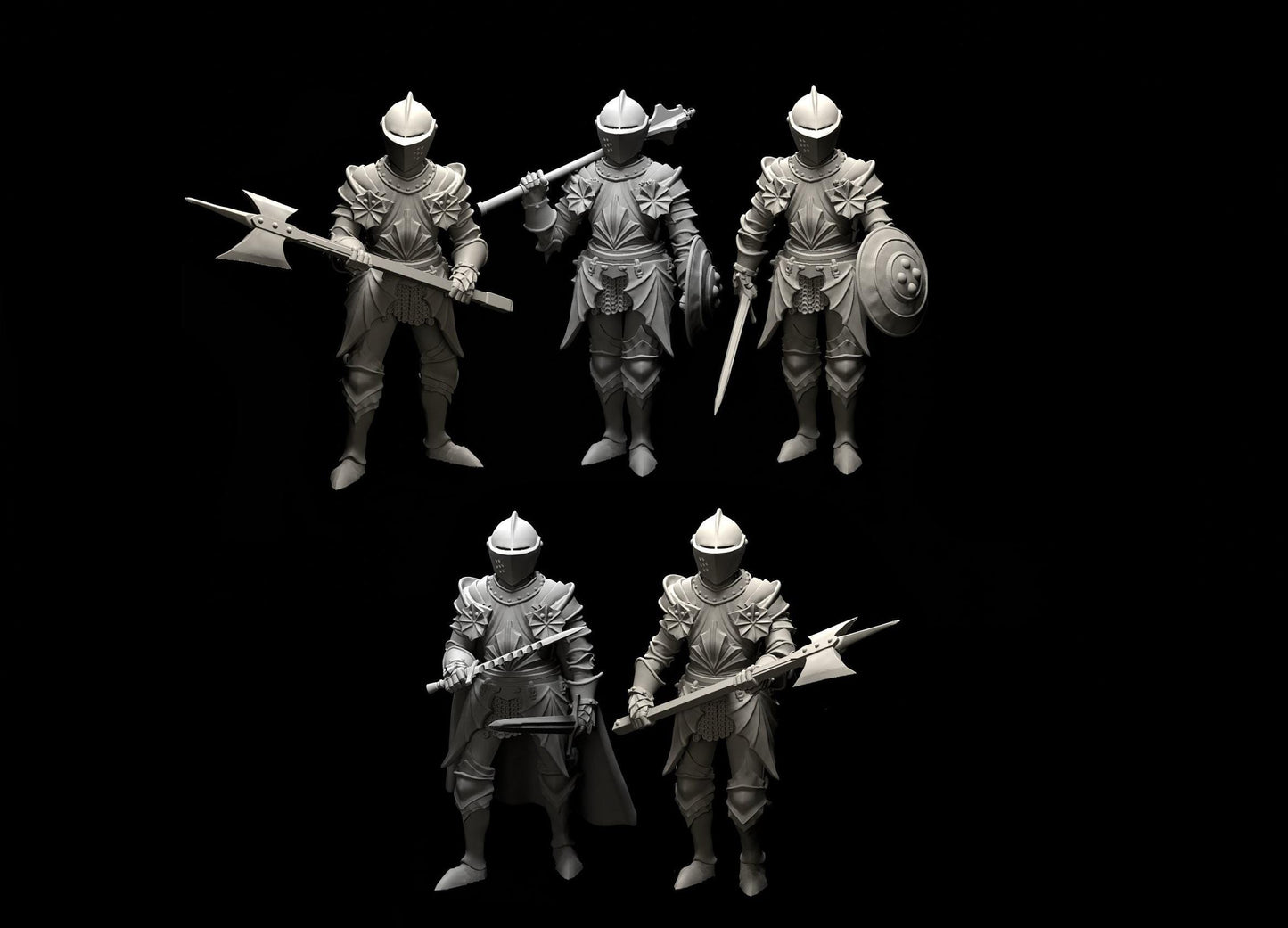 Saint Decent Queens Guard Knights x5 - Trench  Designer (Custom Order) - product image 1 of 2