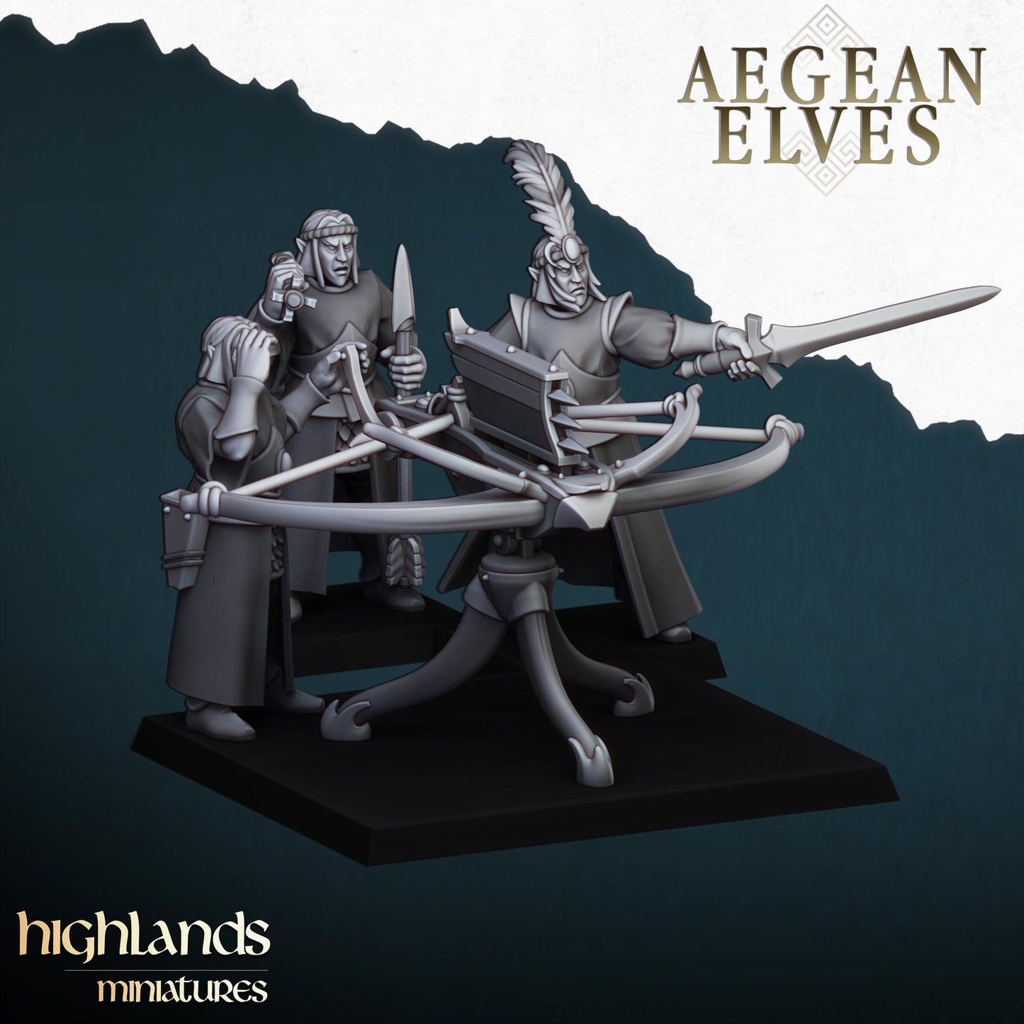 Highland Miniatures Aegean Elves Ballista - Fantasy / D&D (Custom Order) - product image 1 of 2