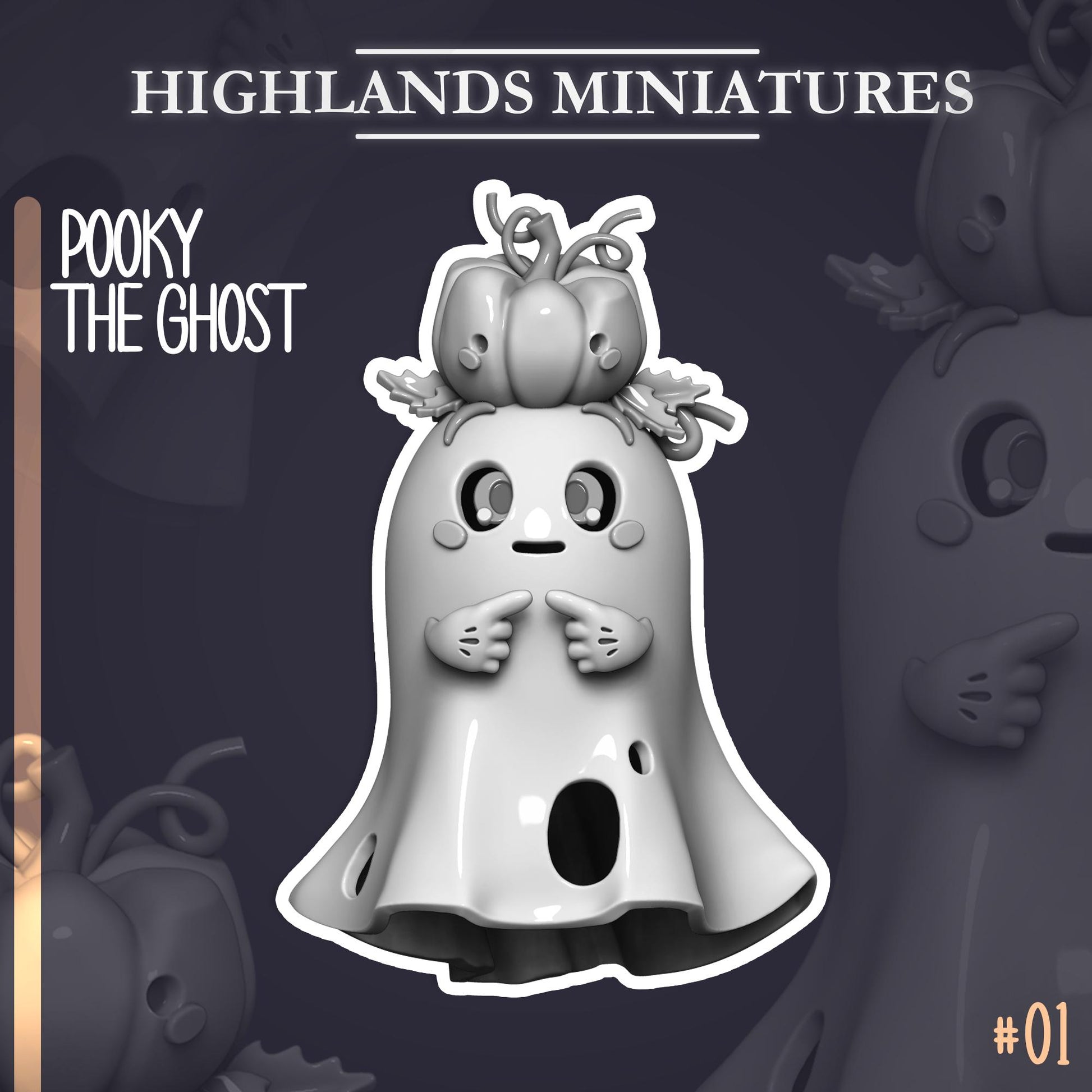 Highland Miniatures Pooky The Ghost - Fantasy / D&D (Custom Order) - product image