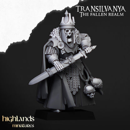 Highland Miniatures Skeletal Lord - Fantasy / D&D (Custom Order) - product image 2 of 3