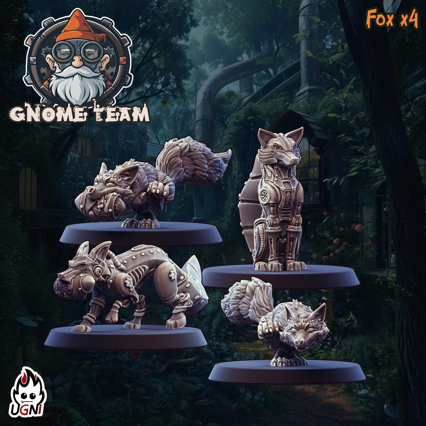 Gnome Team (Steampunk Style) Designed by UGNI Miniatures - Fantasy Football - product image 3 of 10