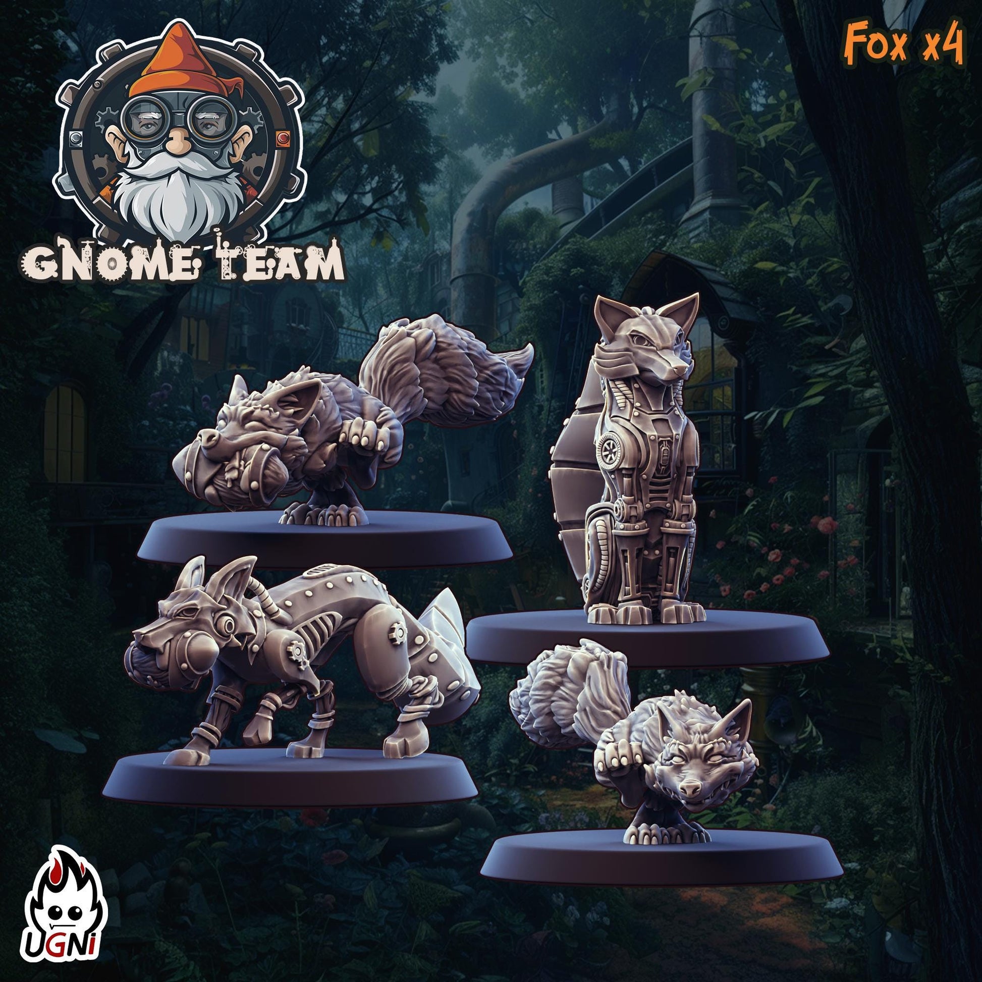 Gnome Team (Steampunk Style) Designed by UGNI Miniatures - Fantasy Football - product image 3 of 10