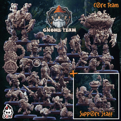 Gnome Team (Steampunk Style) Designed by UGNI Miniatures - Fantasy Football - product image 10 of 10