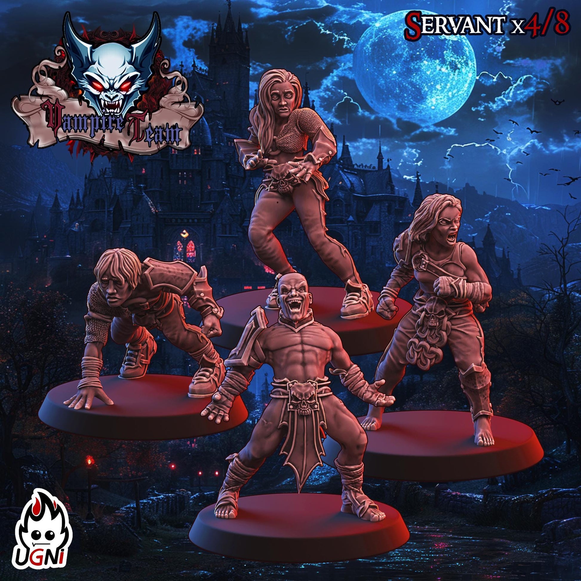 Vampire Team (Regular Style) Designed by UGNI Miniatures - Fantasy Football - product image 7 of 10