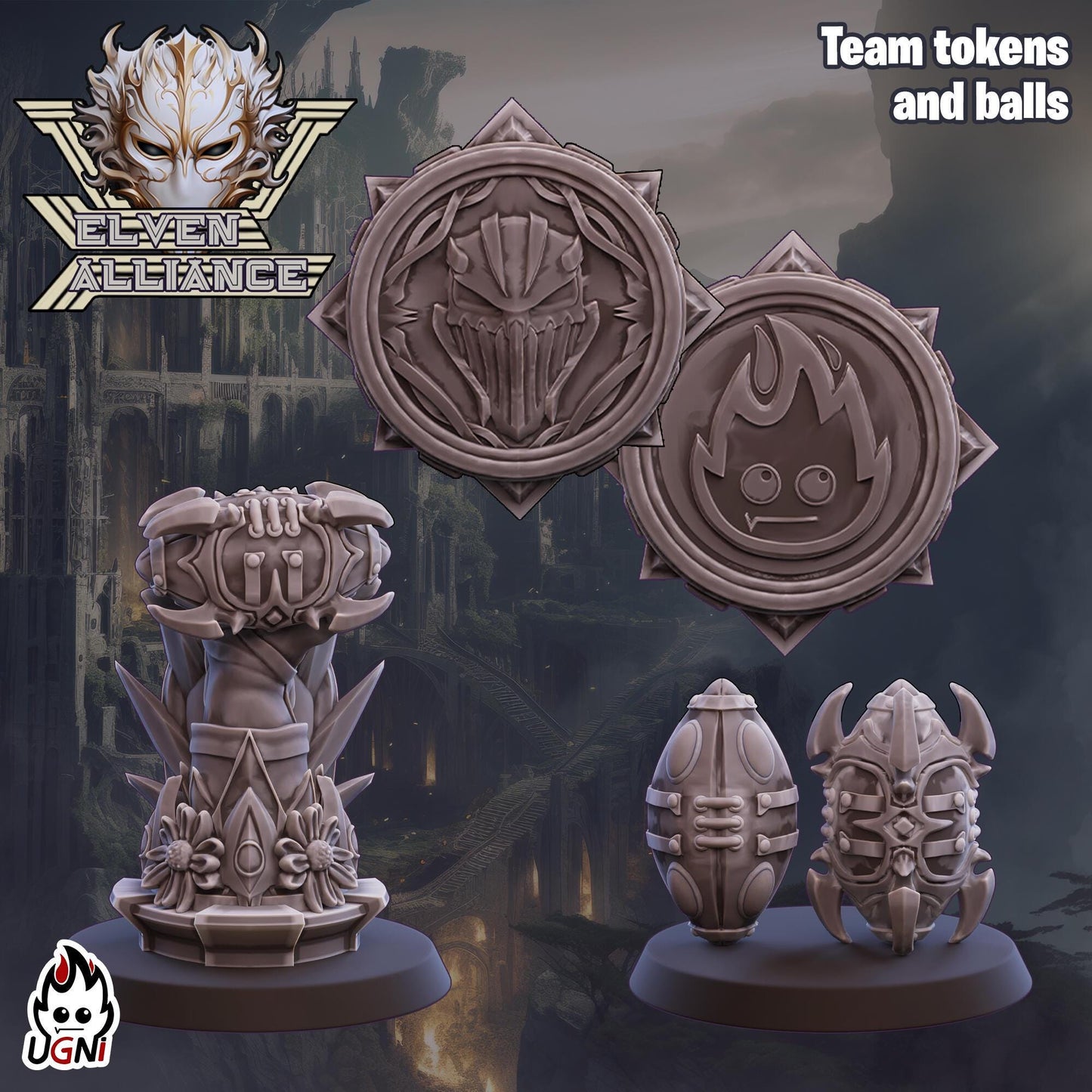 Elven Union Team Designed by UGNI Miniatures - Fantasy Football - product image 7 of 9