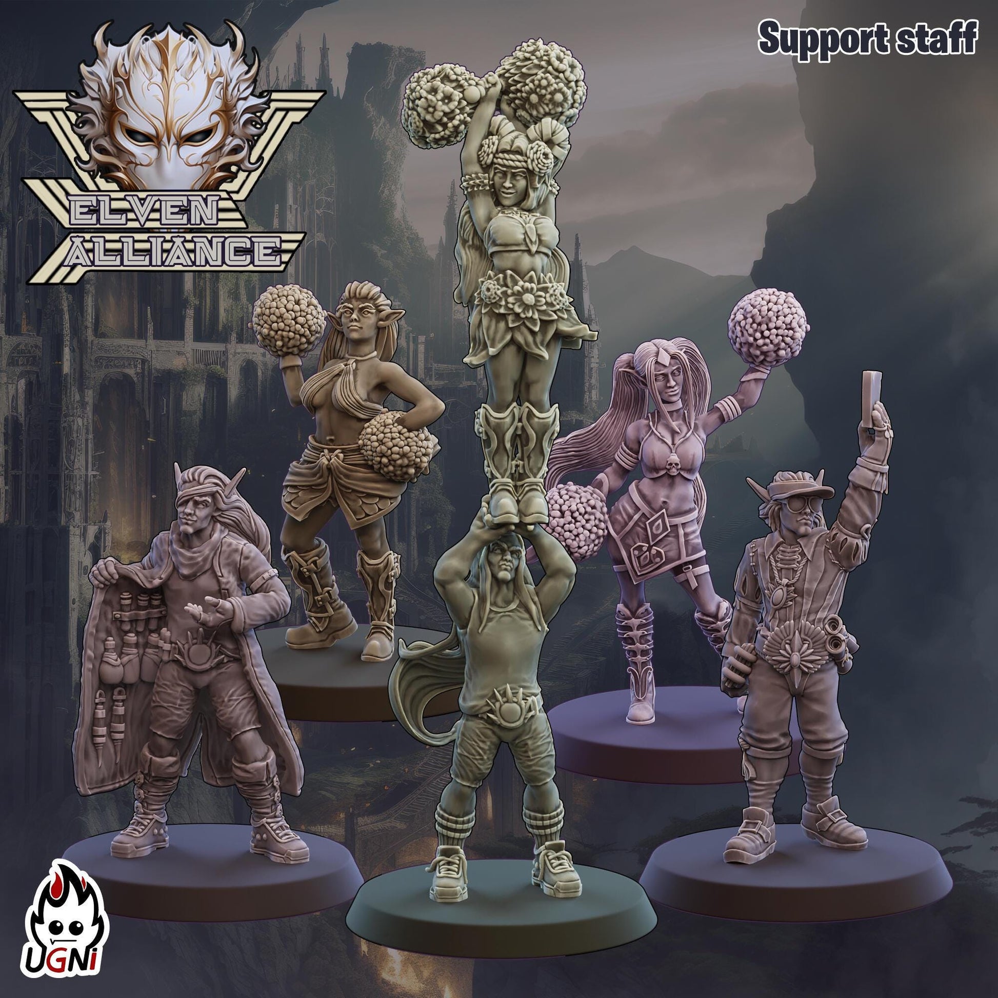 Elven Union Team Designed by UGNI Miniatures - Fantasy Football - product image 8 of 9