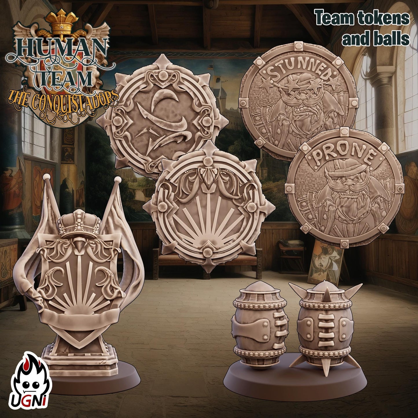 Human Team (Conquistador Style) Designed by UGNI Miniatures - Fantasy Football - product image 7 of 9