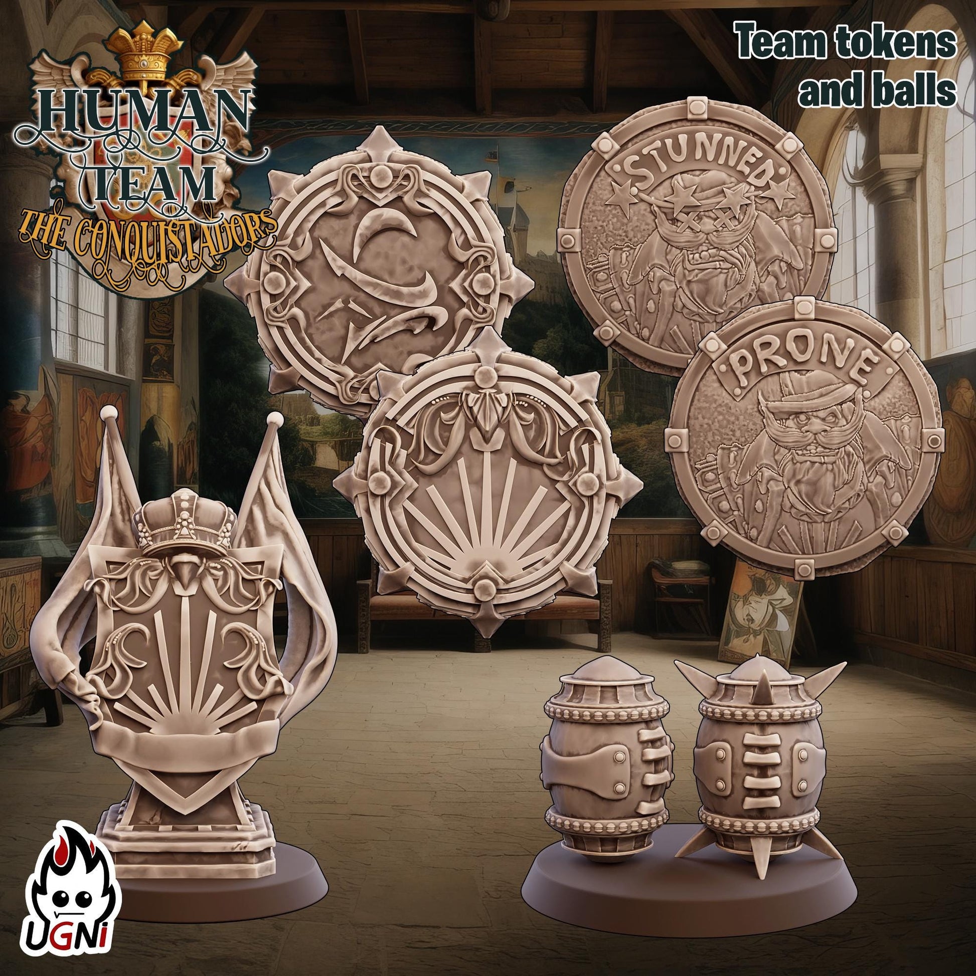 Human Team (Conquistador Style) Designed by UGNI Miniatures - Fantasy Football - product image 7 of 9