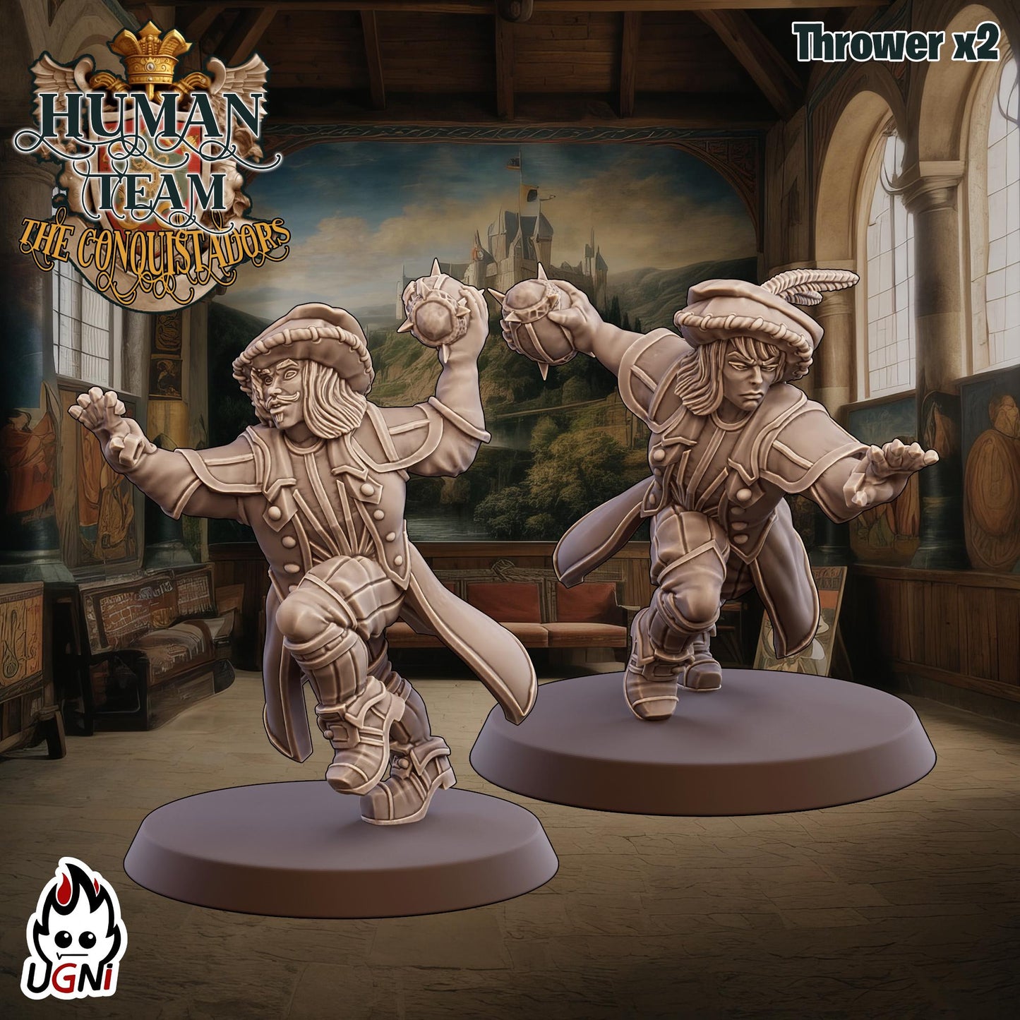 Human Team (Conquistador Style) Designed by UGNI Miniatures - Fantasy Football - product image 5 of 9