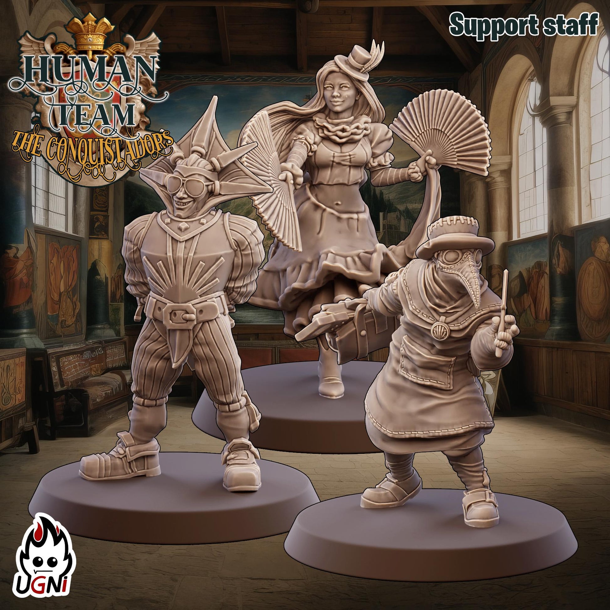 Human Team (Conquistador Style) Designed by UGNI Miniatures - Fantasy Football - product image 8 of 9