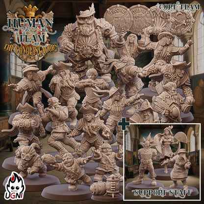 Human Team (Conquistador Style) Designed by UGNI Miniatures - Fantasy Football - product image 9 of 9