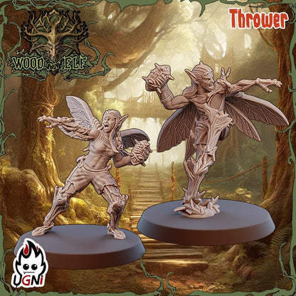 Wood Elf Team (Tree Dryads Style) Designed by UGNI Miniatures - Fantasy Football - product image 5 of 10