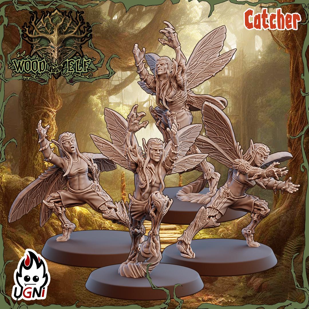 Wood Elf Team (Tree Dryads Style) Designed by UGNI Miniatures - Fantasy Football - product image 4 of 10