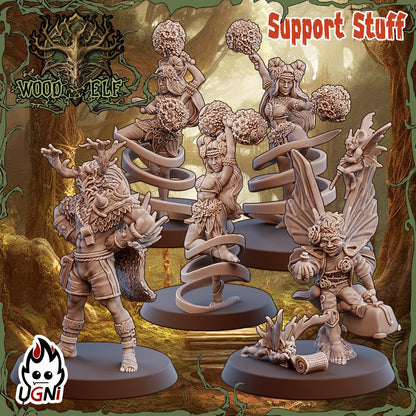 Wood Elf Team (Tree Dryads Style) Designed by UGNI Miniatures - Fantasy Football - product image 9 of 10