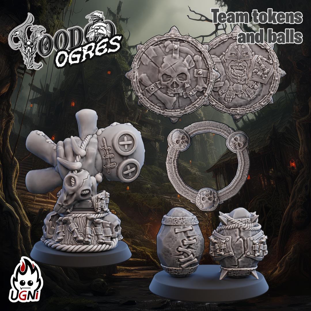 Ogre Team (Voodoo Style) Designed by UGNI Miniatures - Fantasy Football - product image 7 of 9