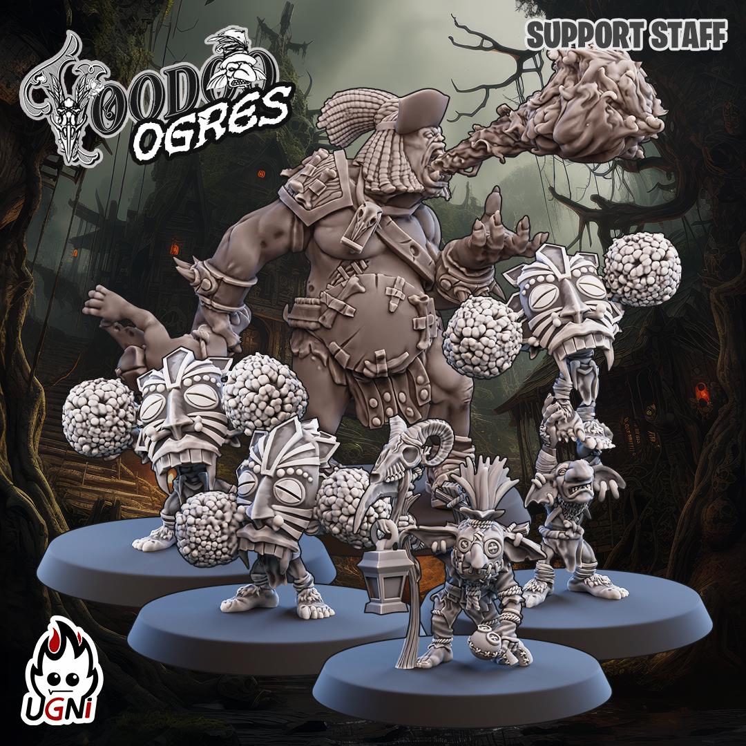 Ogre Team (Voodoo Style) Designed by UGNI Miniatures - Fantasy Football - product image 8 of 9