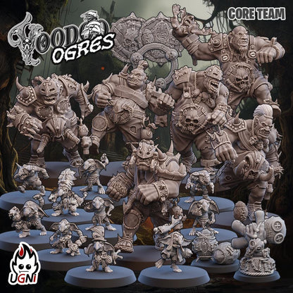 Ogre Team (Voodoo Style) Designed by UGNI Miniatures - Fantasy Football - product image 1 of 9