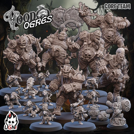 Ogre Team (Voodoo Style) Designed by UGNI Miniatures - Fantasy Football - product image 1 of 9