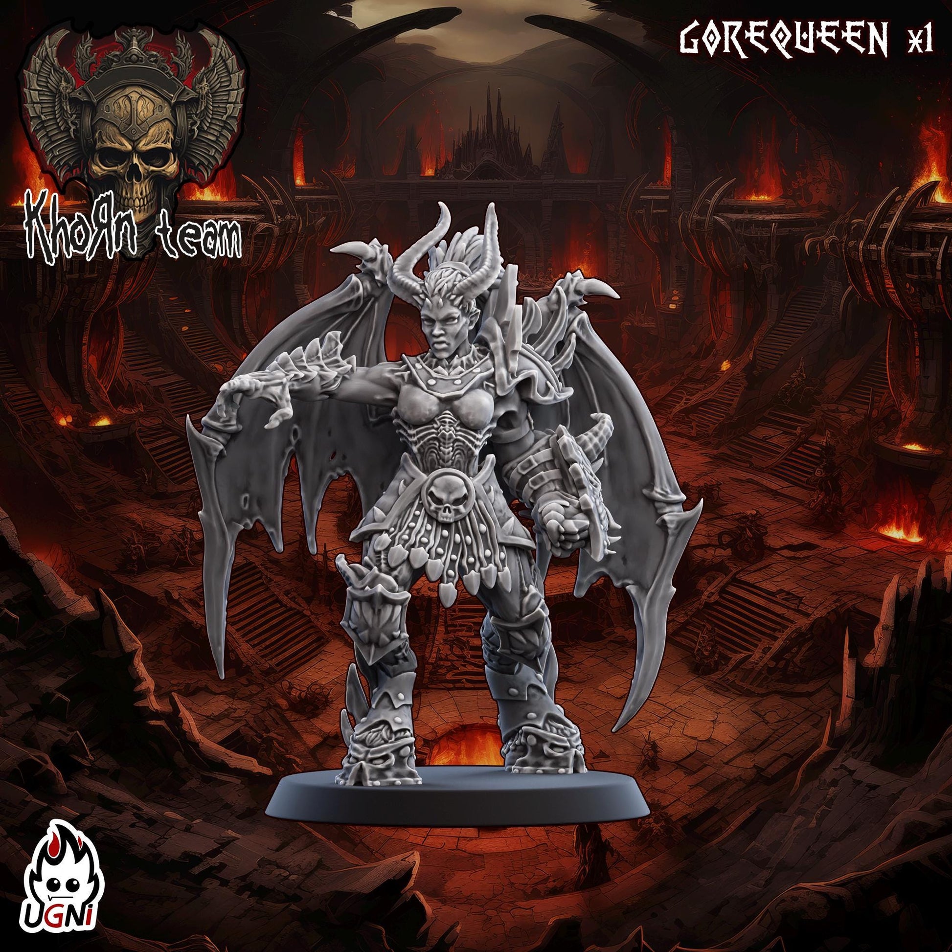 KhoЯn Team (Bloody Valkyrie Style) Designed by UGNI Miniatures - Fantasy Football - product image 2 of 9
