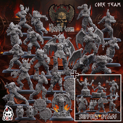 KhoЯn Team (Bloody Valkyrie Style) Designed by UGNI Miniatures - Fantasy Football - product image 9 of 9