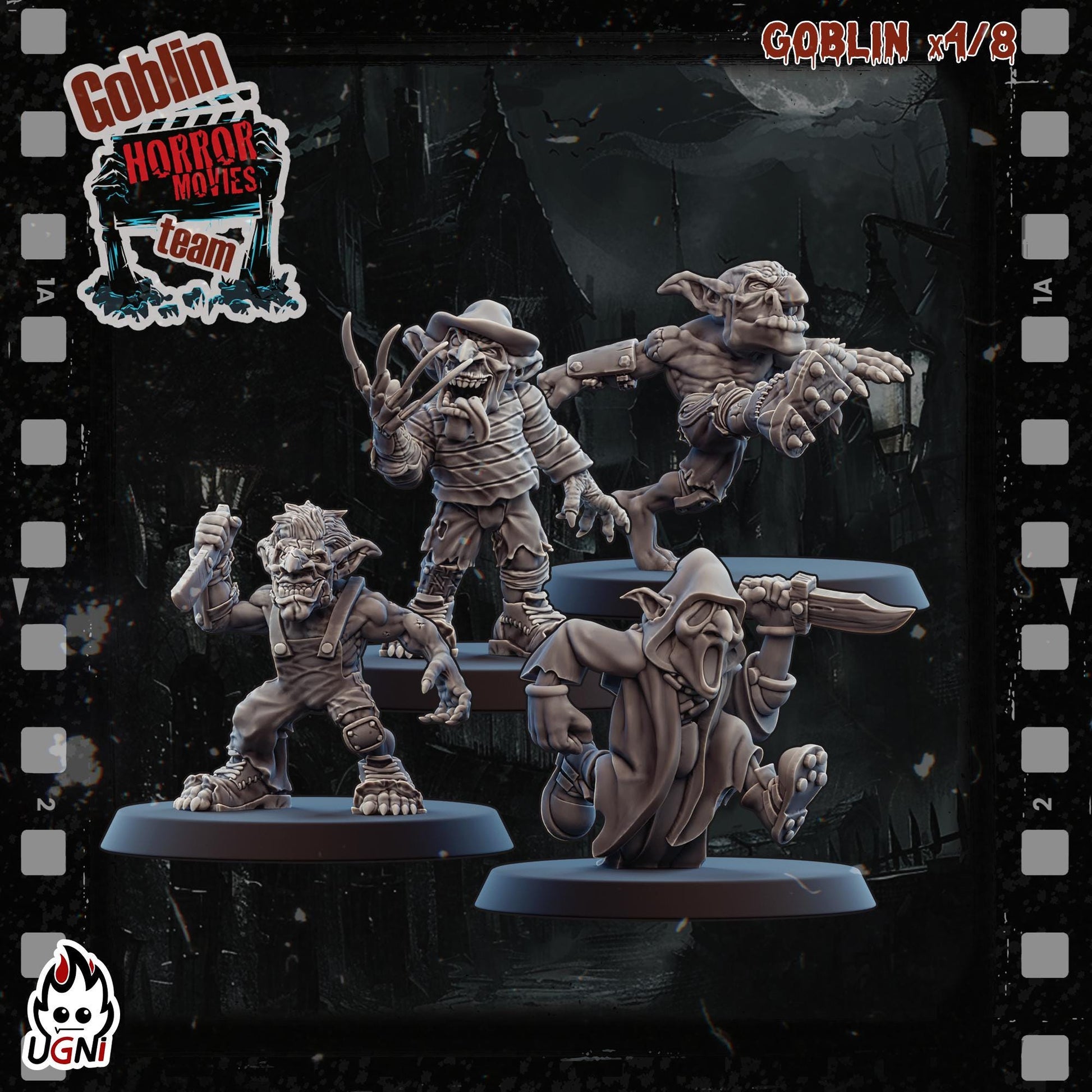 Goblin Team (Horror Movie Style) Designed by UGNI Miniatures - Fantasy Football - product image 6 of 8