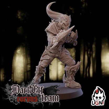 Dark Elf Team (Corvus Cabal Style) Designed by UGNI Miniatures - Fantasy Football - product image 6 of 10
