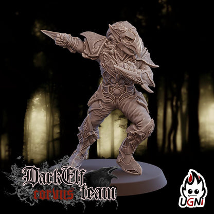 Dark Elf Team (Corvus Cabal Style) Designed by UGNI Miniatures - Fantasy Football - product image 7 of 10