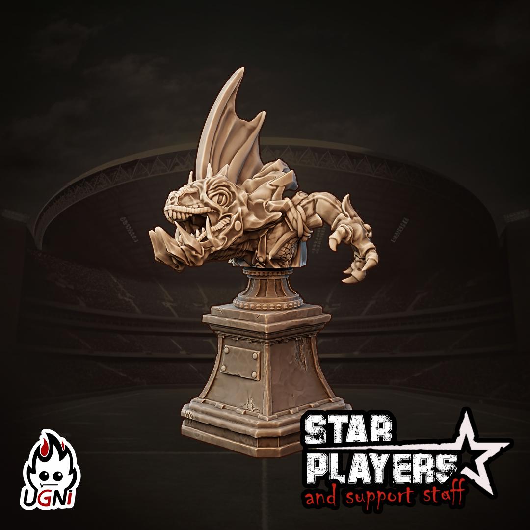 Bust Skink Bron Star Player - Designed by UGNI Miniatures - Fantasy Football - product image 1 of 2