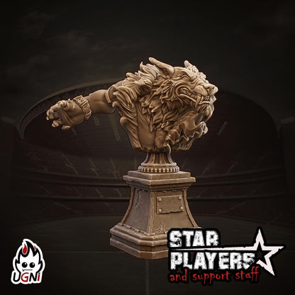 Bust Wolfhelm Shaney Star Player - Designed by UGNI Miniatures - Fantasy Football - product image 1 of 2
