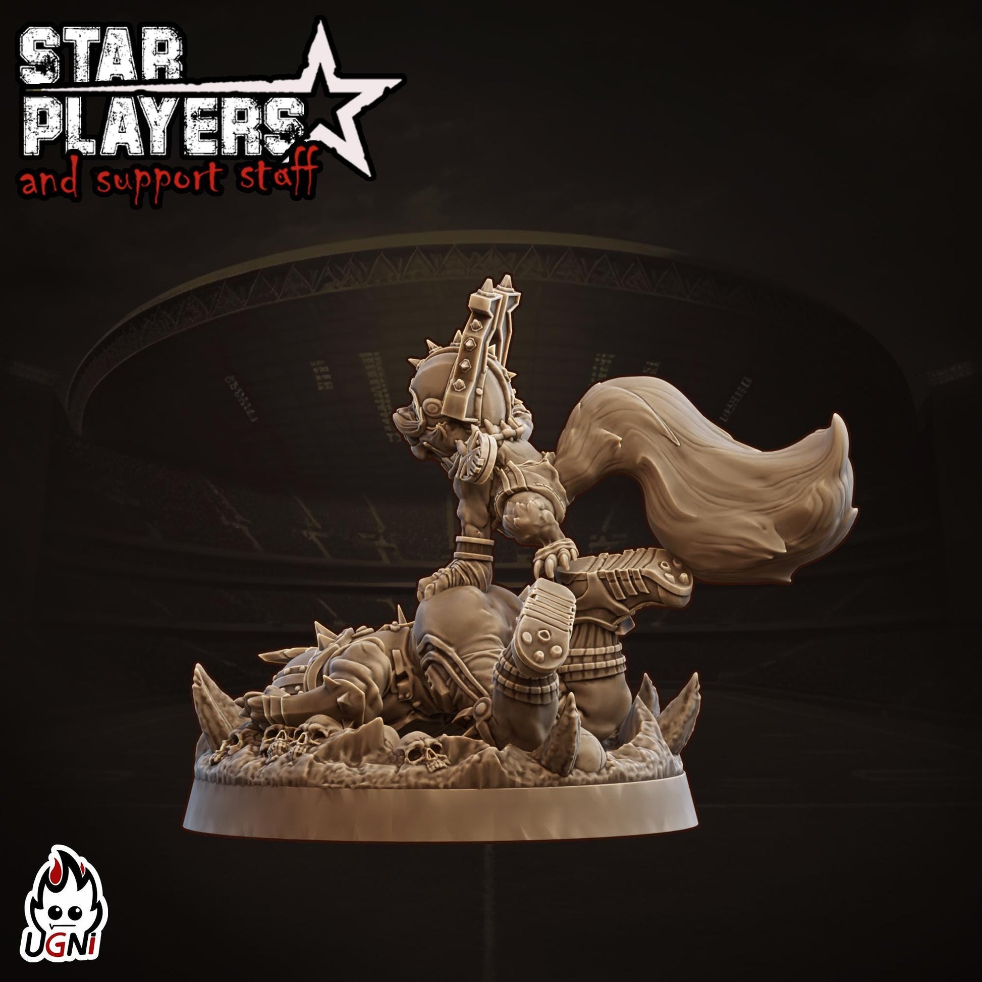 O'Khorn the Rodent (v3) Star Player - Designed by UGNI Miniatures - Fantasy Football - product image 3 of 3