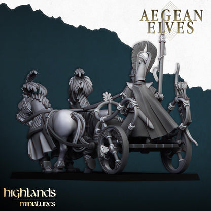 Highland Miniatures Aegean Elf Chariot - Fantasy / D&D (Custom Order) - product image 3 of 4