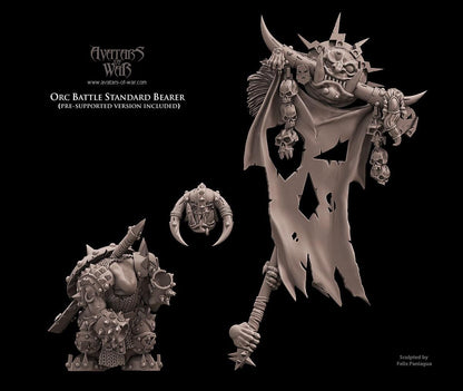 Avatars of War Orc Battle Standard Bearer - Fantasy / D&D (Custom Order) - product image 3 of 3