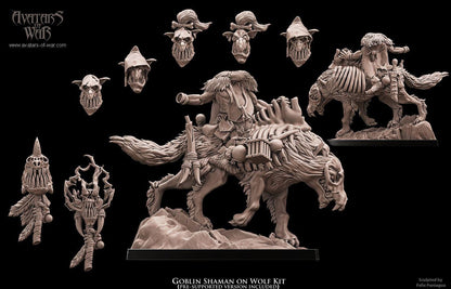 Avatars of War Goblin Shaman on Wolf - Fantasy / D&D (Custom Order) - product image 1 of 5