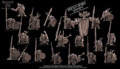 Avatars of War Goblin Spearmen Regiment - Fantasy / D&D (Custom Order) - product image 3 of 4