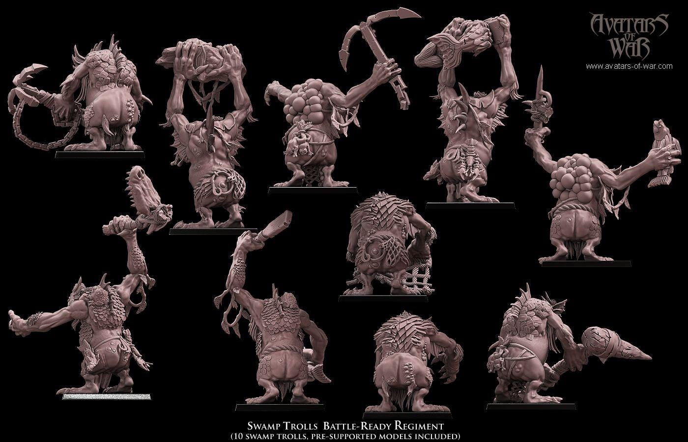 Avatars of War Swamp Trolls - Fantasy / D&D (Custom Order) - product image 4 of 4