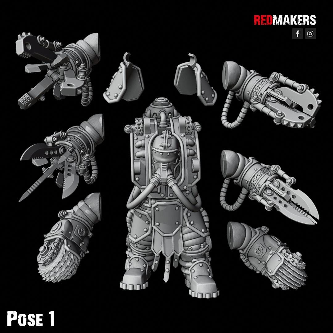 Red Makers Abhuman Wardens x5 (Custom Order) - product image 6 of 10