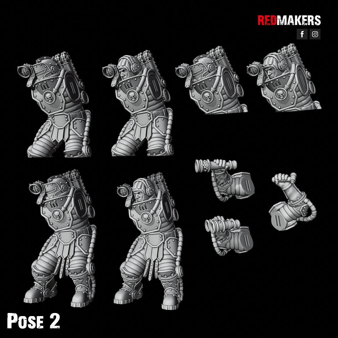 Red Makers Solar Guard Tank Commanders (Custom Order) - product image 3 of 7