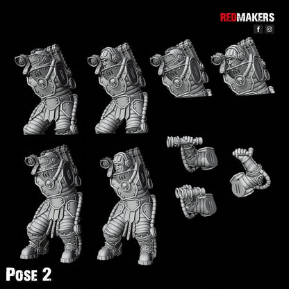 Red Makers Solar Guard Tank Commanders (Custom Order) - product image 3 of 7