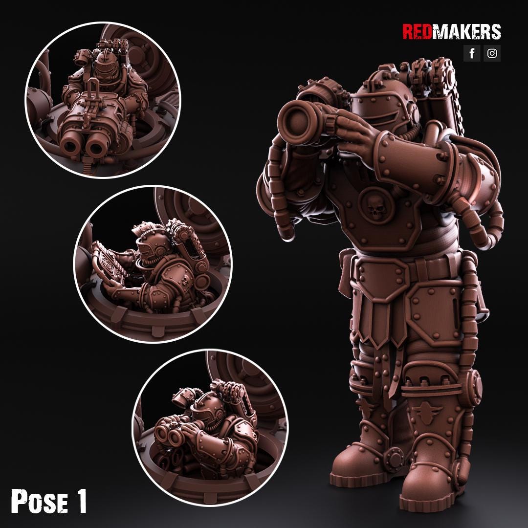 Red Makers Solar Guard Tank Commanders (Custom Order) - product image 5 of 7