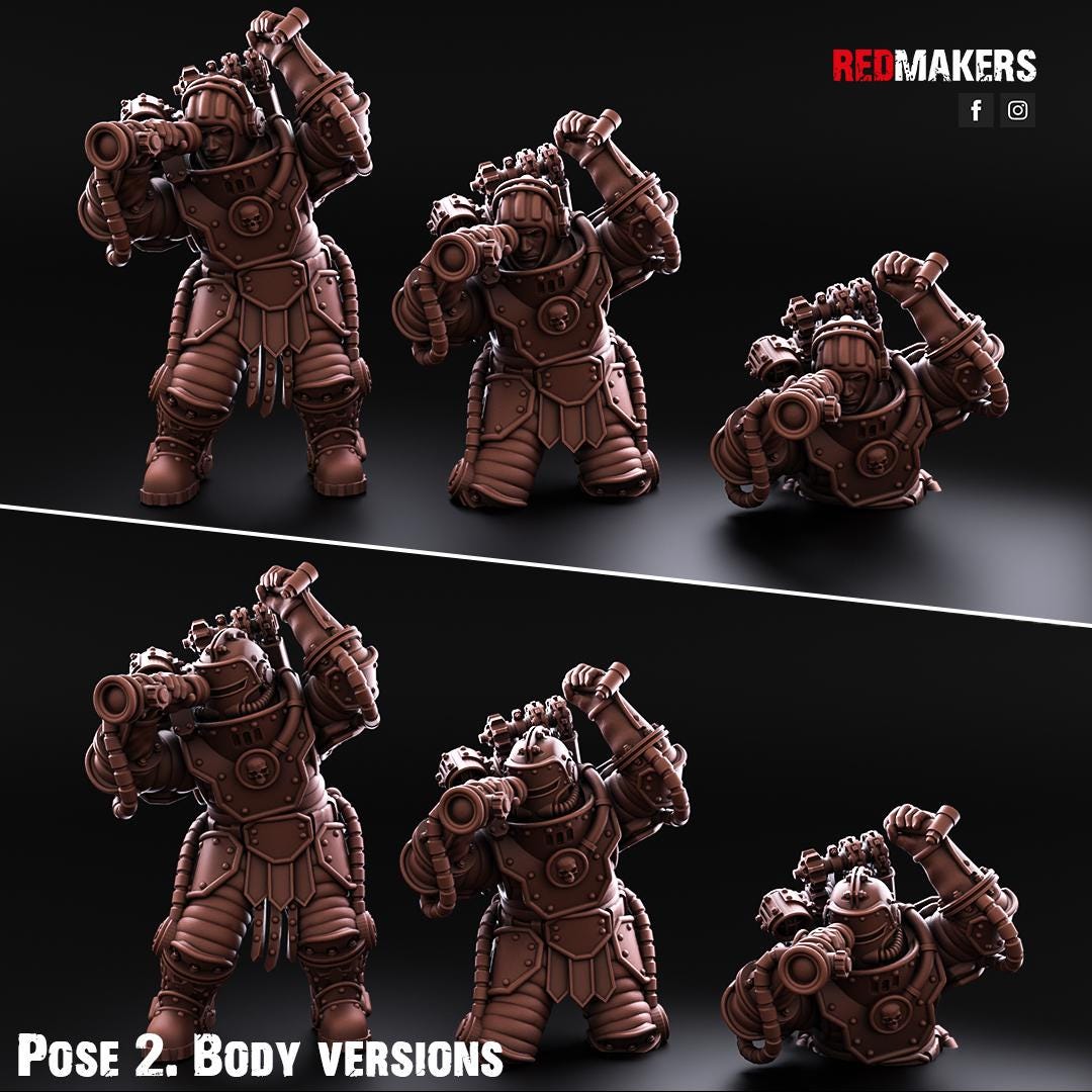 Red Makers Solar Guard Tank Commanders (Custom Order) - product image 6 of 7