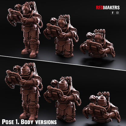 Red Makers Solar Guard Tank Commanders (Custom Order) - product image 4 of 7