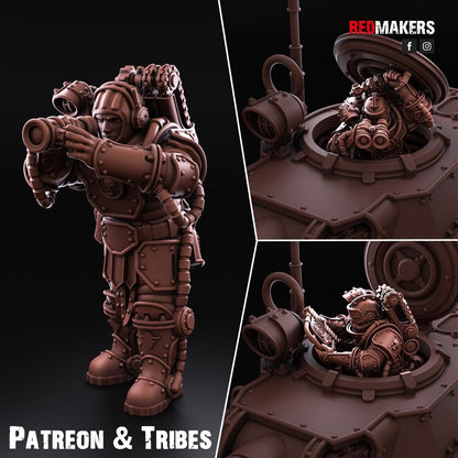 Red Makers Solar Guard Tank Commanders (Custom Order) - product image 1 of 7