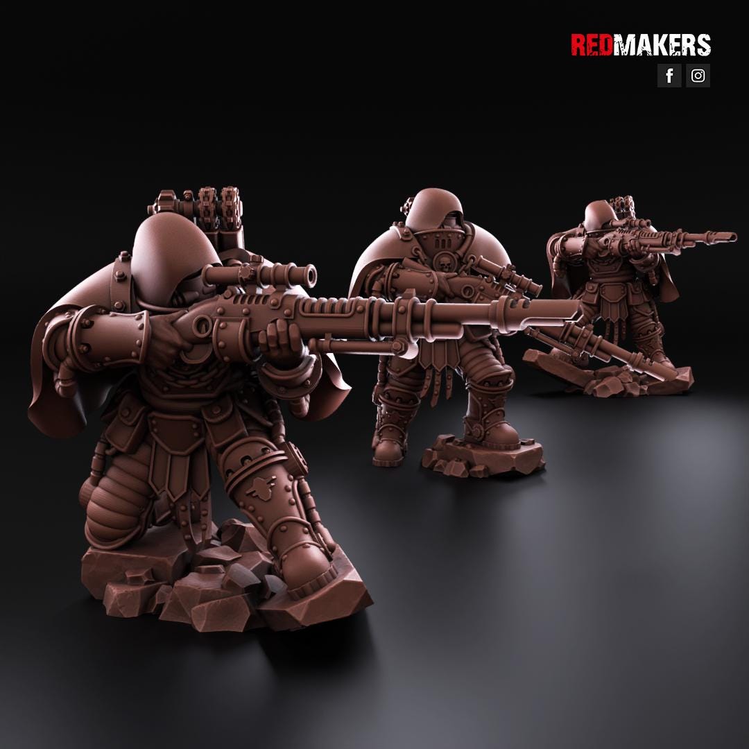 Red Makers Solar Guard Snipers x3 (Custom Order) - product image 2 of 5