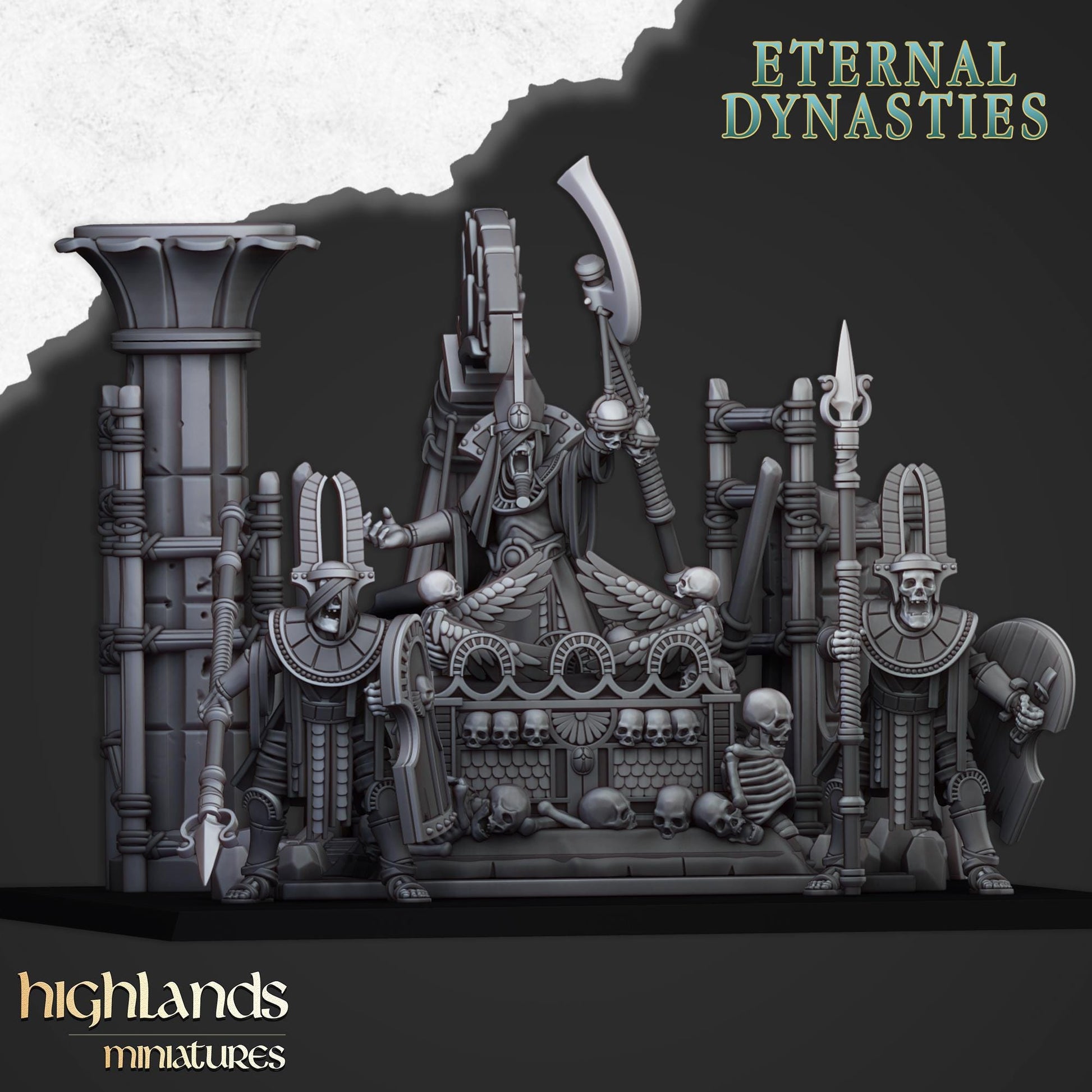 Highland Miniatures Pharaoh Funeral Ship - Fantasy / D&D (Custom Order) - product image 3 of 3